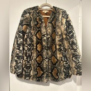 Band of Gypsies patterned faux fur jacket 🤎